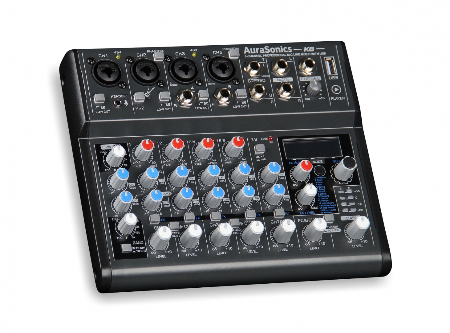AuraSonics K8 компактный микшерный пульт в Нахабино