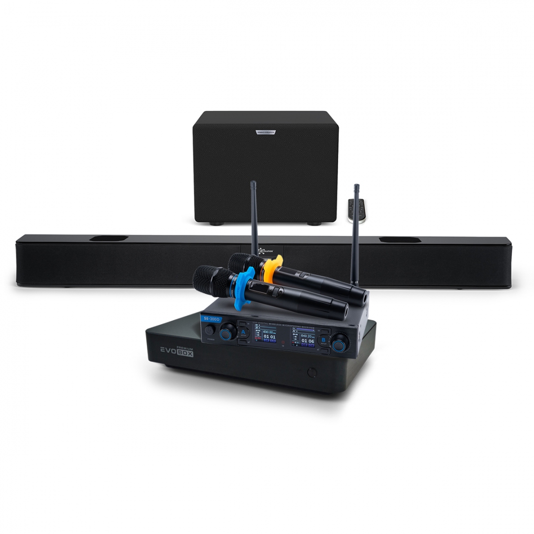 Hi-End караоке-система EVOBOX Premium + EvoSoundBar (саундбар с караоке) в Нахабино