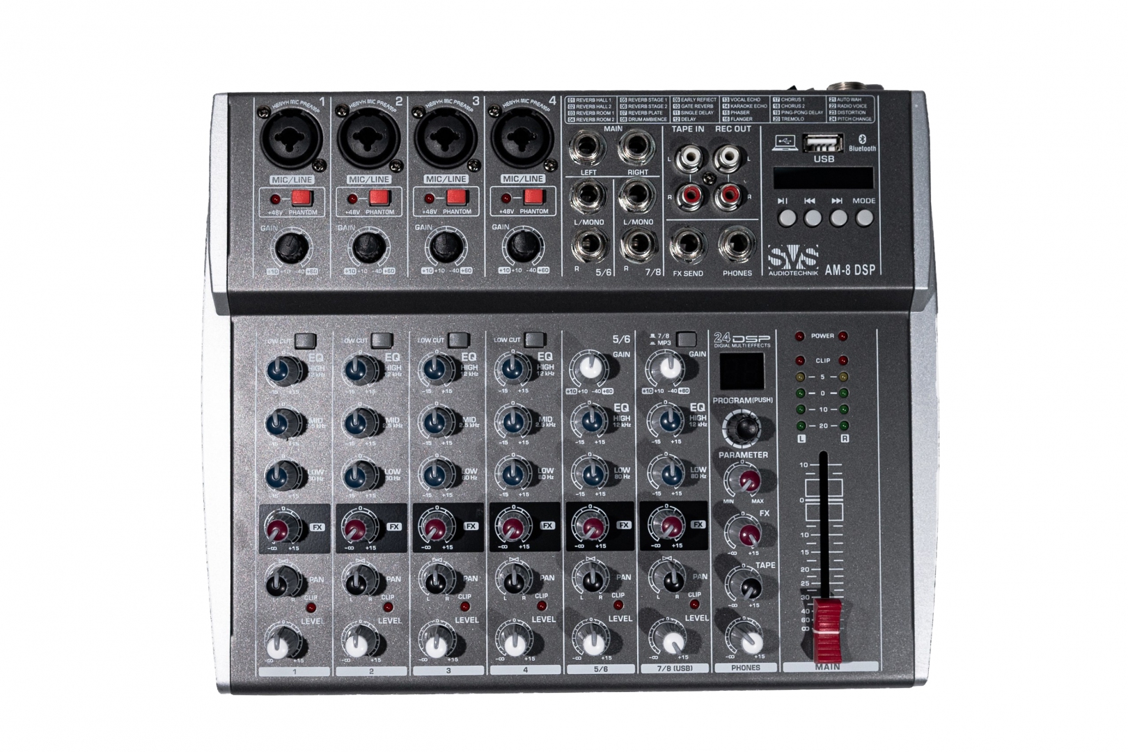 SVS Audiotechnik mixers AM-8 DSP Микшерный пульт аналоговый, 8-канальный в Нахабино